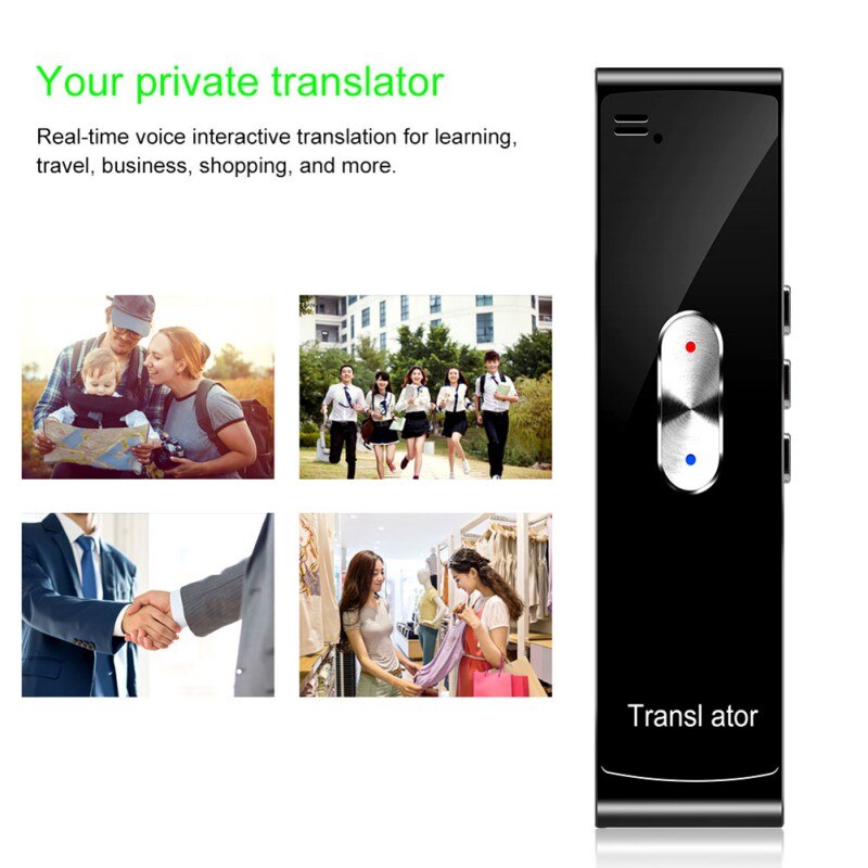 T8s mini pocket instant voice vertaler meertalige vertaling bluetooth vertaler