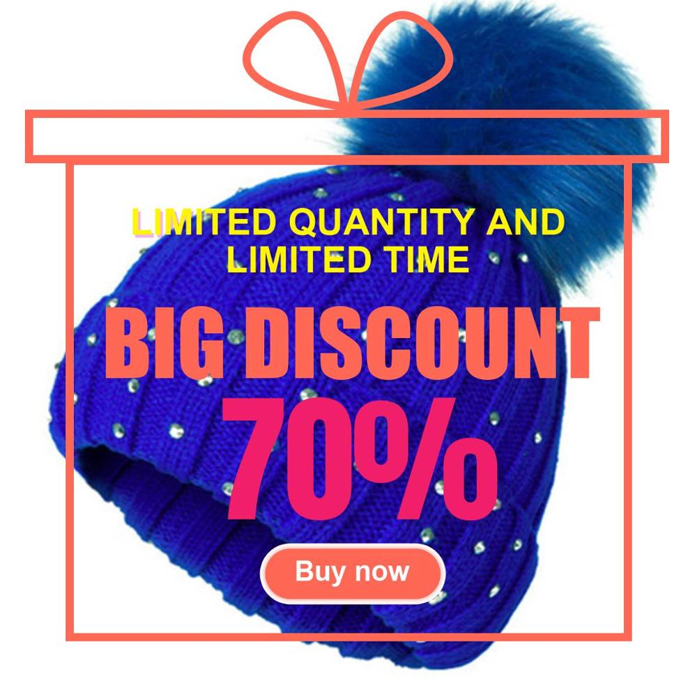 GROUPJUMP-Gorro con pompón de punto para niño, gorros, gorros para niña, gorros con diamantes de imitación, gorro para niño