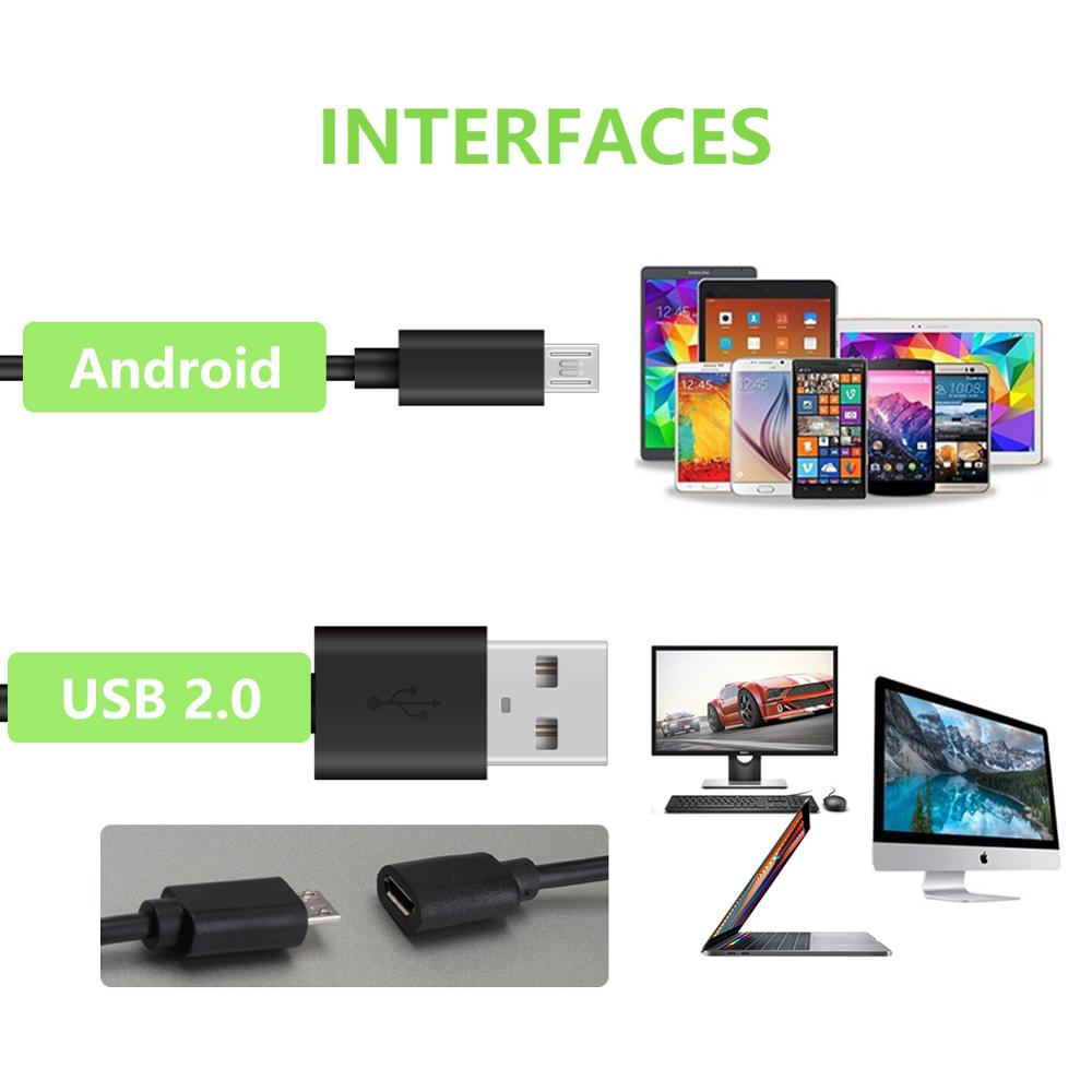 Usb Endoscoop 1080P IP67 Waterdichte Hd Borescope Flexibele Inspectie Snake Camera 6 Led Verlichting Voor Android Telefoon Pc Smartphone