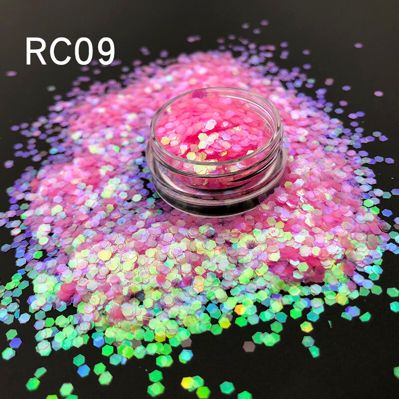 Bulk Price Body Face Nail Fairy Christmas Decorated White Opal Iridescent Rainbow Chunky Glitter