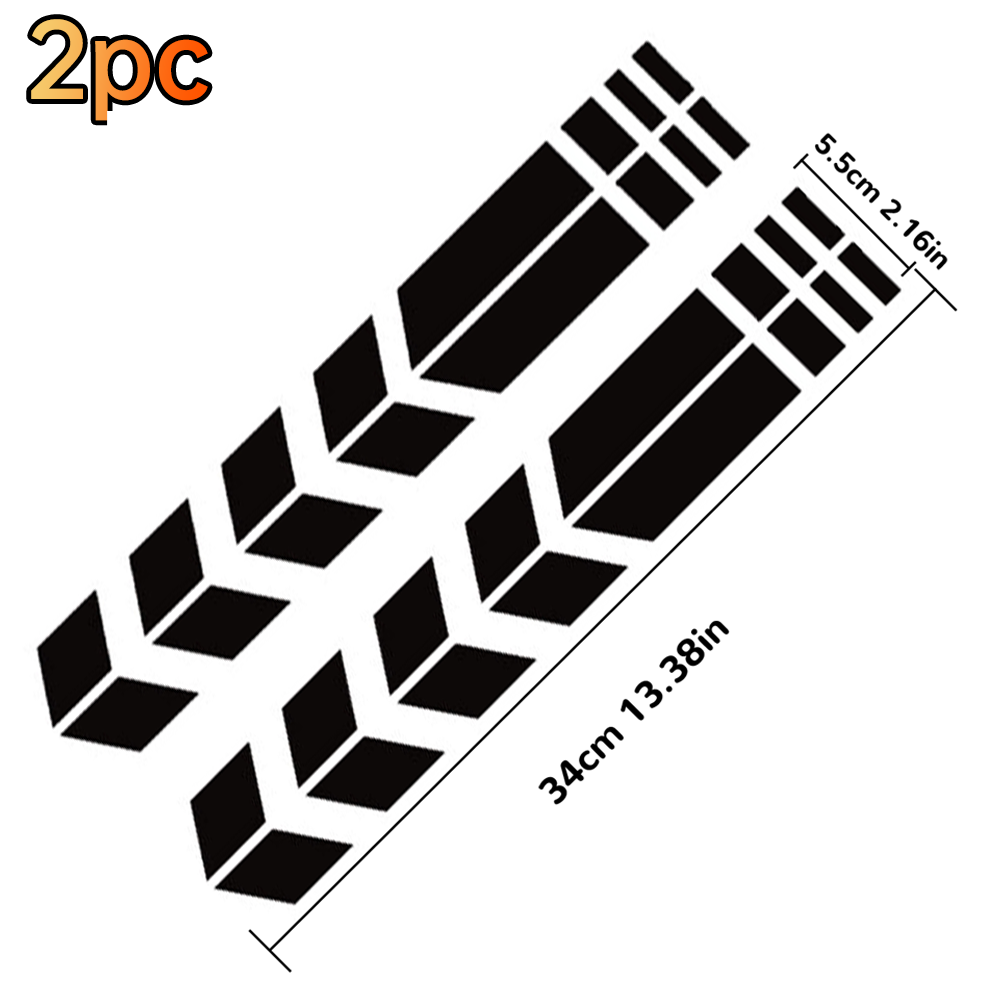 Adesivo moto universale con frecce, pasta Flash, impermeabile, resistente all'olio, adesivo riflettente, nastro moto, adesivo: Brown