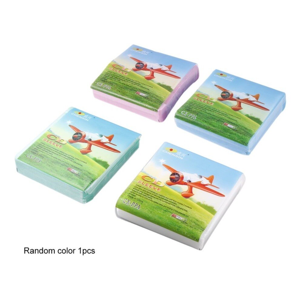 100Pcs CD DVD Double Sided Cover Storage Case PP Bag Sleeve Envelope Provide Storage & Protection for Your CD & DVD