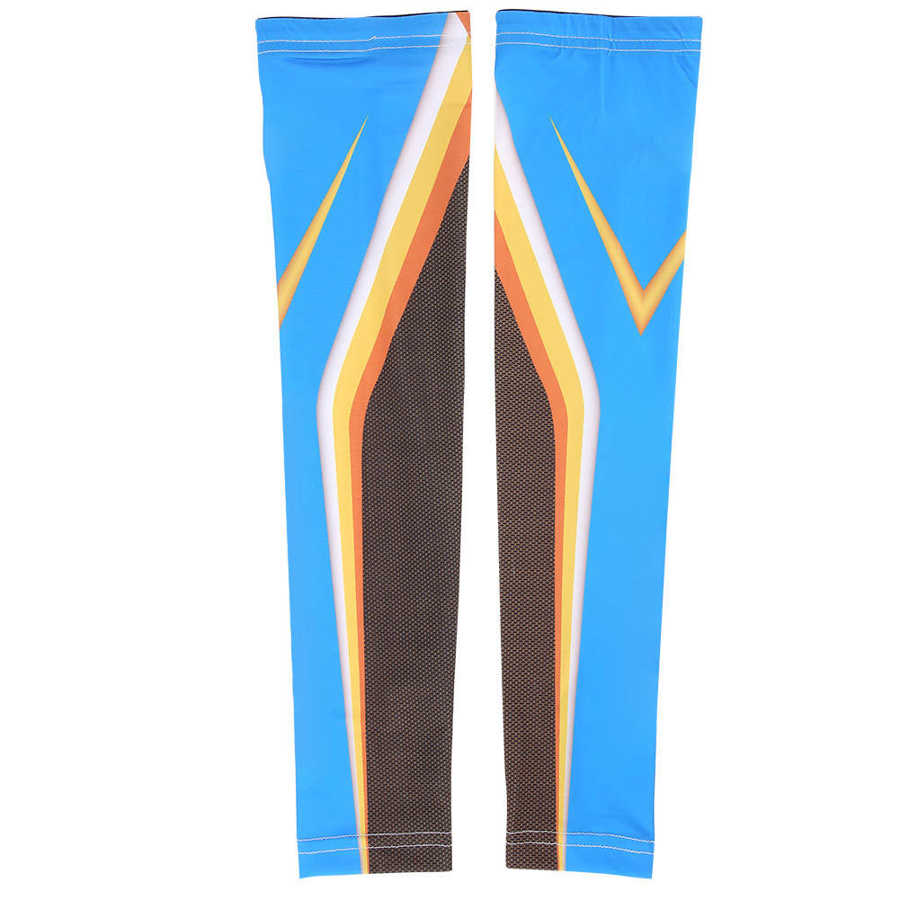 1 Paar Vissen Arm Mouwen Uv Vissen Arm Mouwen Ice Arm Mouwen Voor Outdoor Vissen: Blauw