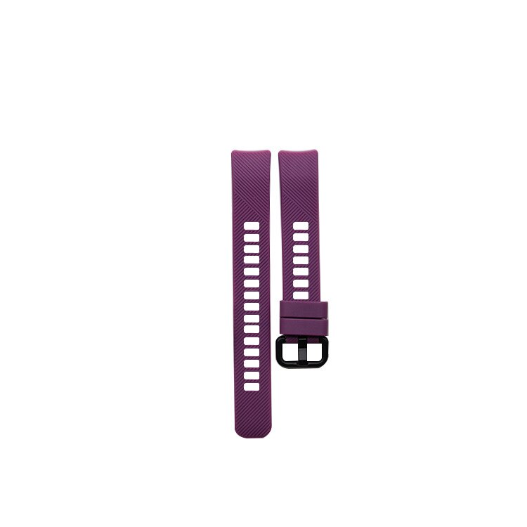 Pulseira de silicone para huawei honor band 4 5, acessórios inteligentes para pulseira honor band 5, pulseira com película protetora: ROXO
