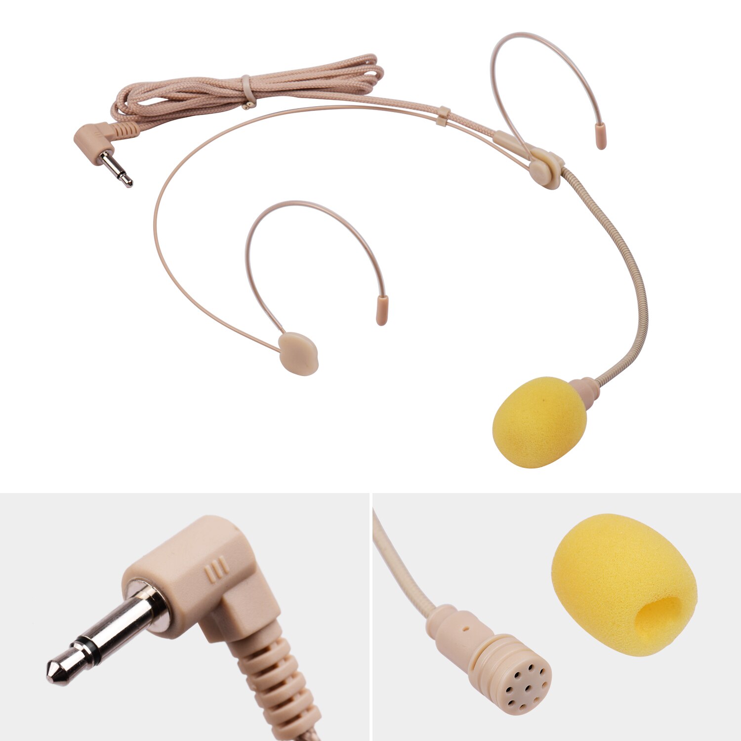 Goede headset microfoon condensatormicrofoon 3.5mm interface voor draadloze bodypack zender