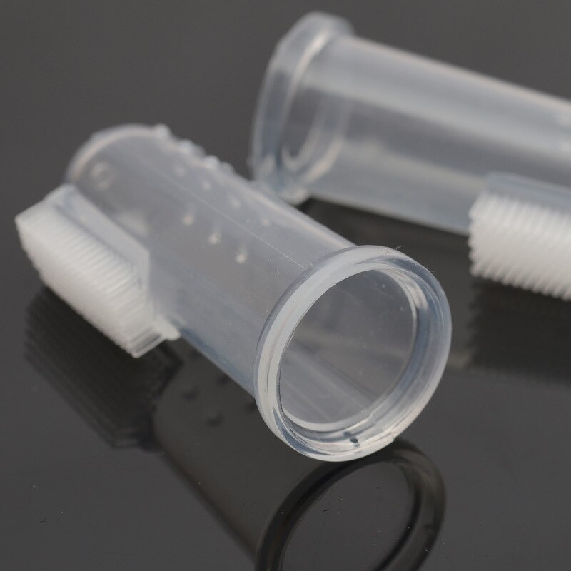 Cepillo de dientes de dedo de silicona para formación de dientes