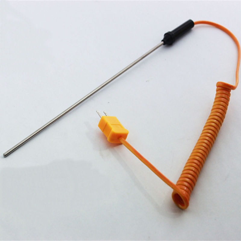 Controlador de temperatura de Sensor de sonda termopar tipo K duradero, 50C a 1200C con Cable de Cable, herramientas de medición Mayitr, 1 ud.