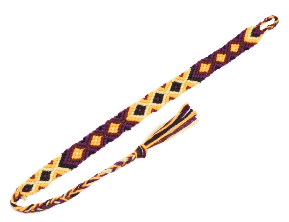 Totempæl vennskapsarmbånd bohemisk brasiliansk sommer håndlaget tråd makrame armbånd for kvinne pulseira feminina hombre: Rhodium belagt