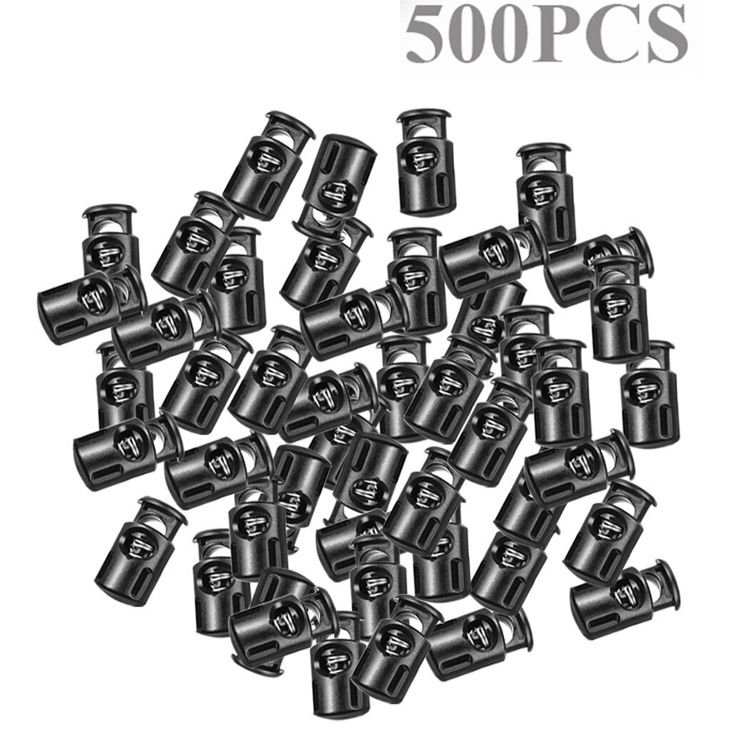 100pcs Round Cord Locks Sliding Spring Clasp Stop Toggle Stopper Round Ball Shape Luggage Lanyard Stopper String Cord Lock #35: I