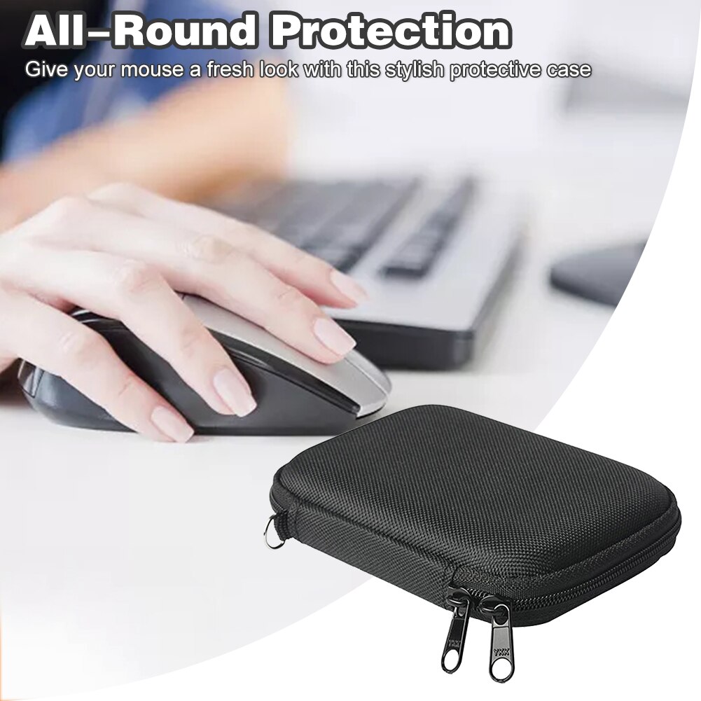 Protective case storage box portable anti scratch travel full protection with lanyard nylon shockproof fit mouse 2
