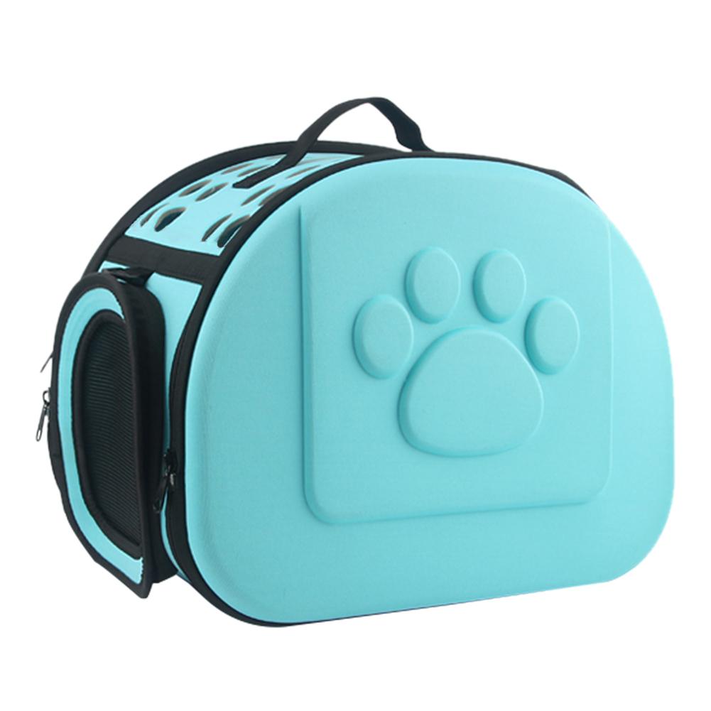 Bolsa de transporte perro para exteriores, jaula plegable para perros y gatos, cajón plegable, bolsa de plástico, bolsa de transporte, suministros para mascotas: Sky Blue