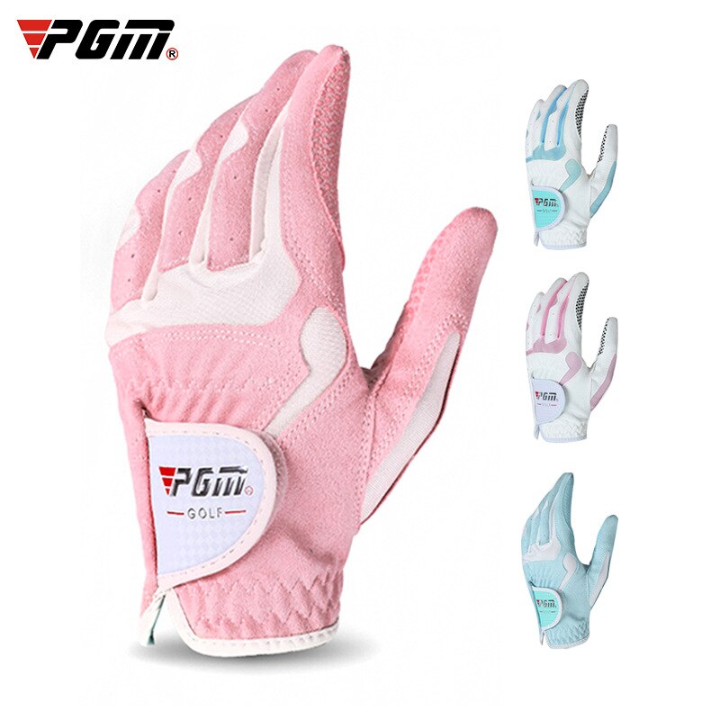 PGM – gants de Golf pour femmes, 1 paire, pour l'entraînement de la main gauche et droite, en tissu nanométrique, respirant, pour le sport, D0015