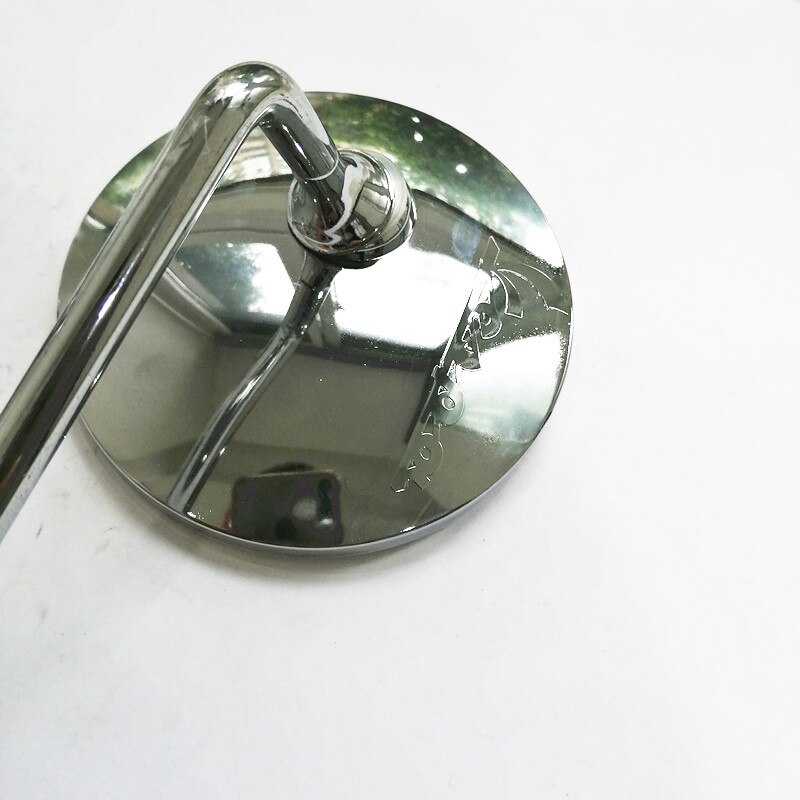 Moottoripyörä pyörä 8mm kromi moottoripyörä skootteri peilit mukautetun soikea suzuki kawasaki honda kymco vespa sym