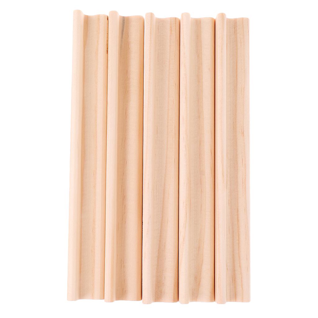 5Pcs Houten Vervanging Brief Houders Houten Rekken Voor Bordspellen Arts Ambachten