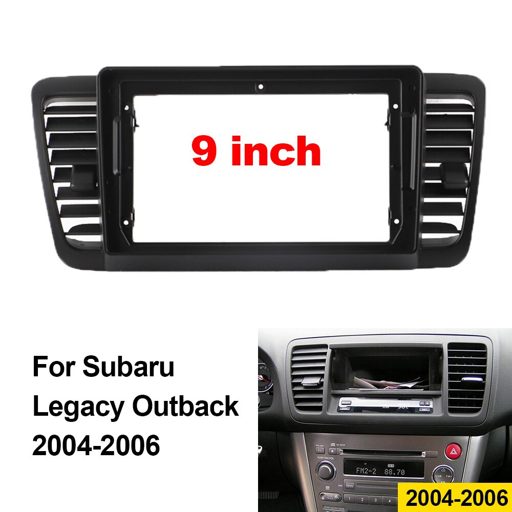 ABS Plastic Trim Fascia Frame For Subaru Legacy Outback 2004-2006 Refit Car Android Radio Navigation DVD Mounting Dashboard