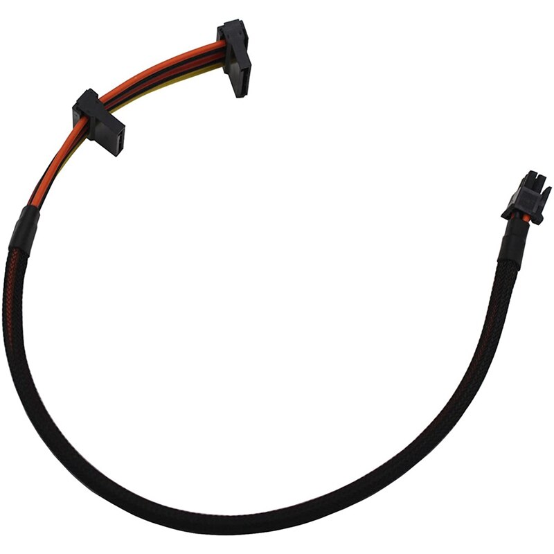 HDD SATA Energie Kabel Rechts-Winkel SATA 15 Stift X2 zu Mini 6 Stift ATX Adapter für Dell Inspiron 3668 3667 3650(2Pack)