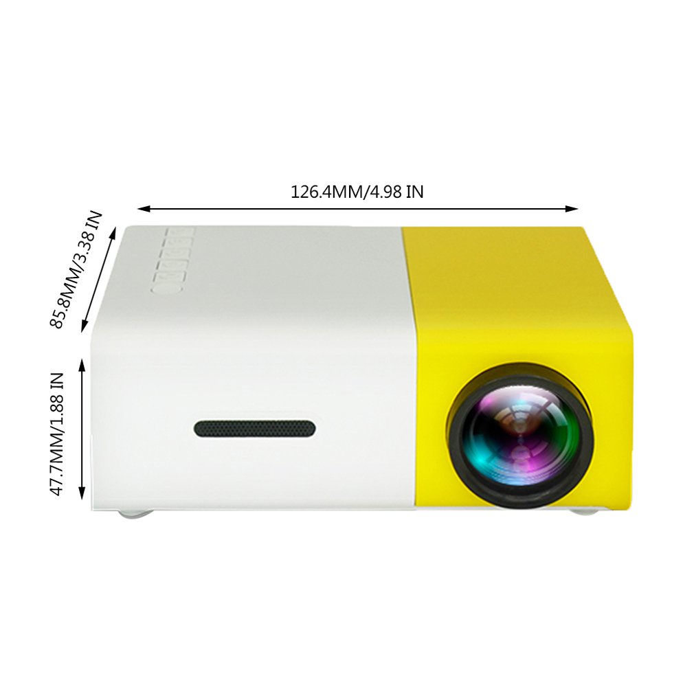 YG300 Yg-300 Mini Lcd Projector Full Hd Beamer Led 600LM 320X240 1080P Mini Proyector voor Home Theater Media Player