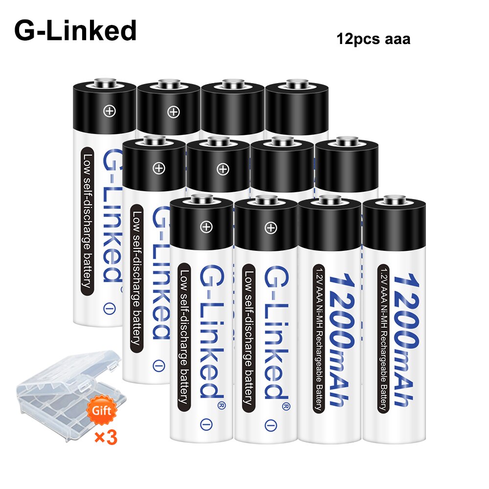 2/4/6/8/10/12PCS AAA Battery 3A 1.2V Ni-MH AAA Rechargeable Battery Batteries Low Self Discharging AAA Batteries 1200mAh: 12pcs aaa 1.2v
