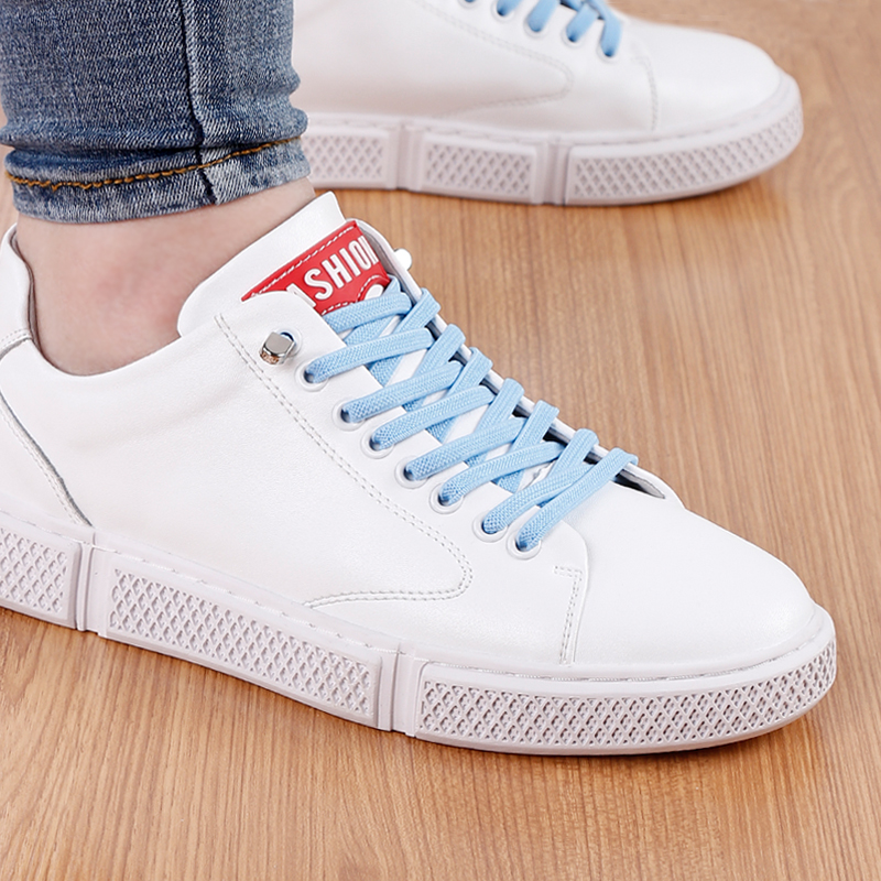 Lacets élastiques rapide sans nœuds à fermoir en métal pour chaussures, lacet plat pour baskets, chaussure de sécurité pour enfants ou adultes unisexes, 1 paire