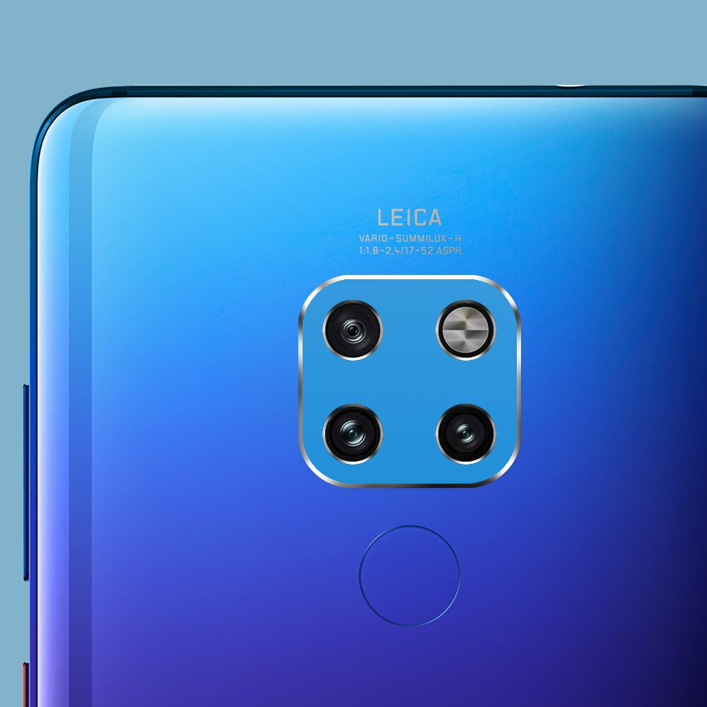 Ascromy aluminium achtercamera lens metalen beschermring cover voor huawei mate 20 pro  x 20x mate 20 telefoonaccessoires: Voor mate 20 pro / Blauw