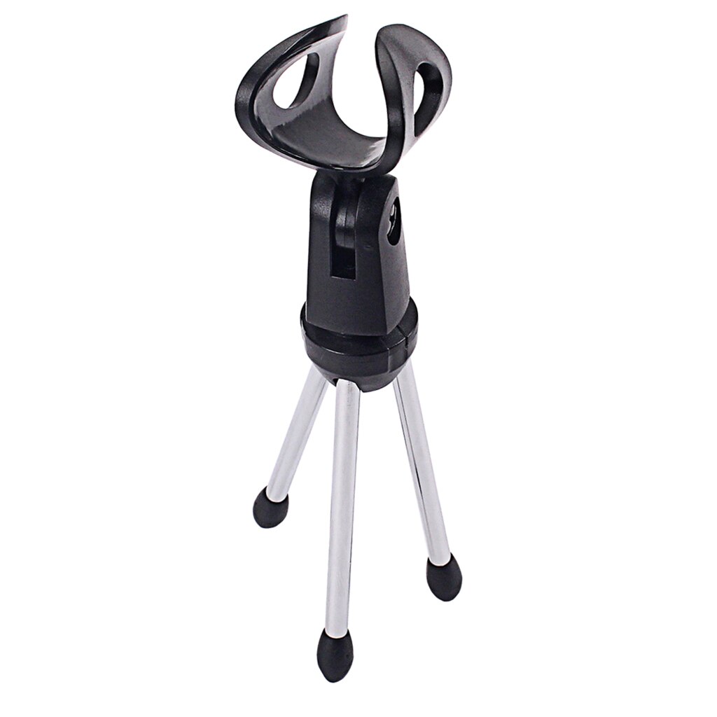 Microphone Mic Mount Stand Holder Bracket Support for Recording Interview Removable Portable Microphone Mic Tripod Base Stand