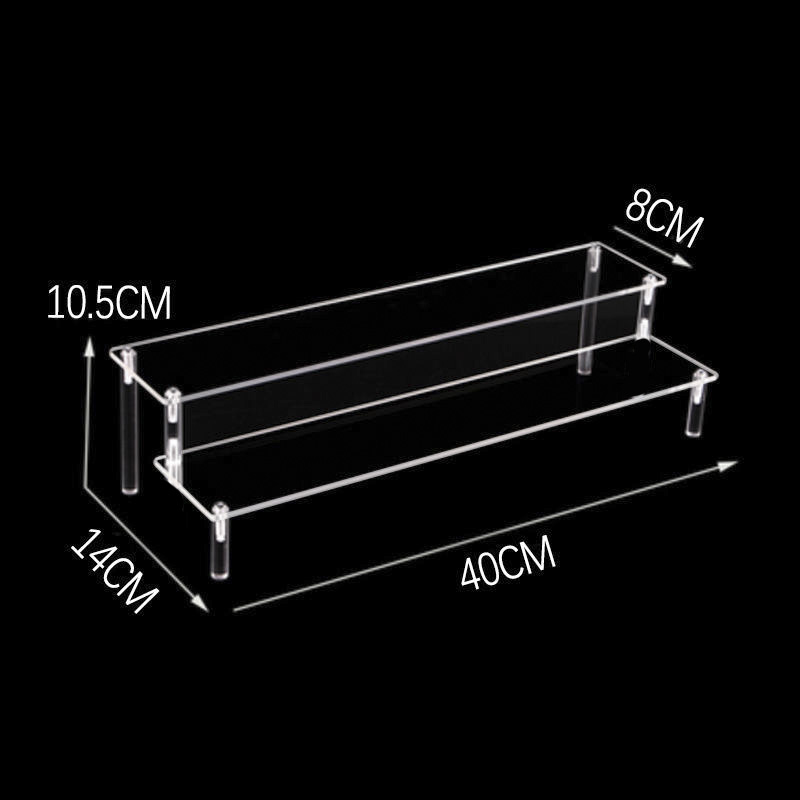 Acrylic Ladder Rack 1-5 Layer Ladder-Shaped Rack Blind Box Dessert Cake Storage Display Rack Perfume Jewelry Riser Display Rack: Gold
