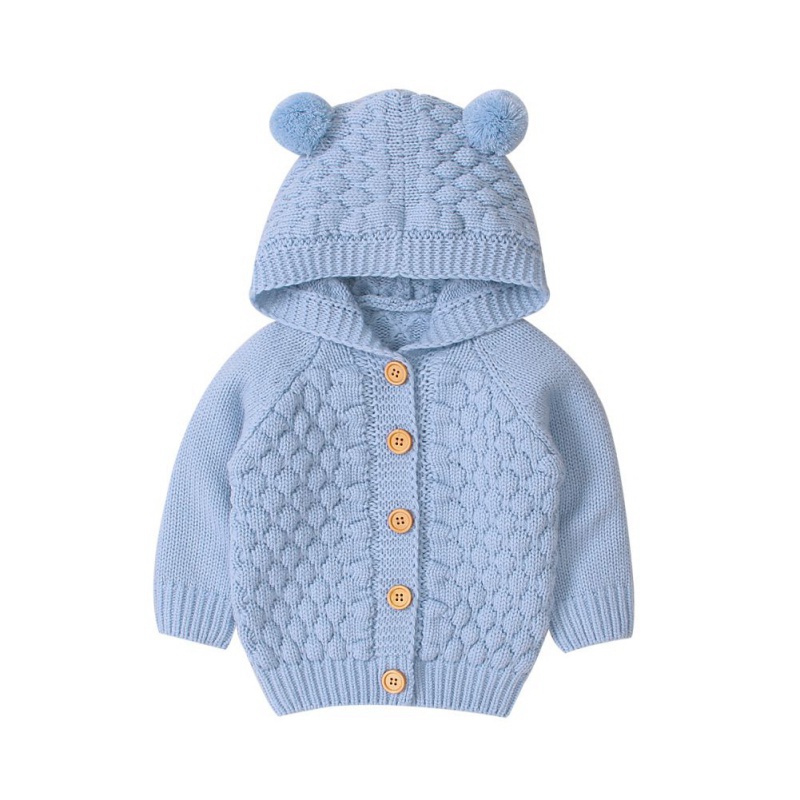 Newest Children Kids Autumn Baby Boy Girl Cotton Plush Ball Sweater Outerwear Coat Clothes