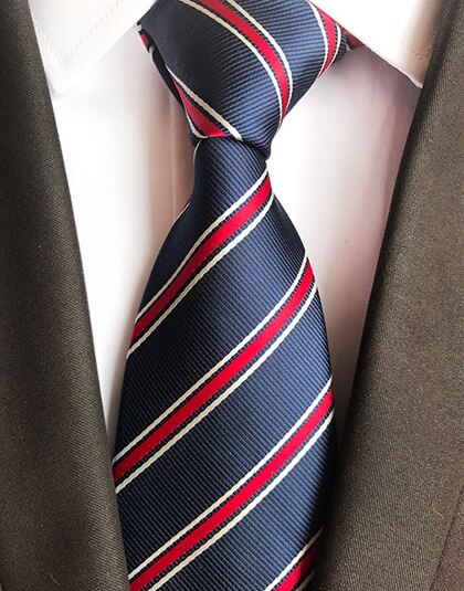 Gusleson 8Cm Mannen Zijden Stropdas Effen Plaid Gestreepte Stropdassen Voor Mannen Formele Zakelijke Bruiloft Accessoires Stropdas Voor Man Party