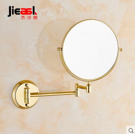 Antiek Brons Koper Elegante 8 Inch Badkamer Spiegel Vergrootglas Schoonheid Badkamer Spiegel Badkamer Hardware