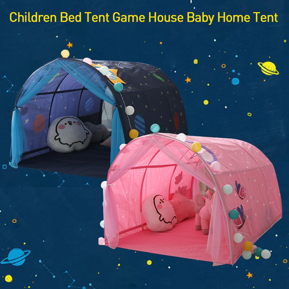 Children Bed Tent Game House Baby Home Breathable Tent Boy Girl Safe House Tunnel Outdoor Camping Baby Beach Tent