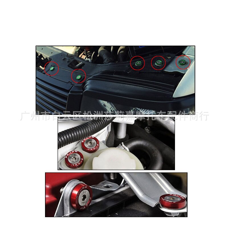 Moto tuercas 6MM moto tornillos para kawasaki honda suzuki benelli vespa yamaha harley softail tornillo accesorios de la motocicleta