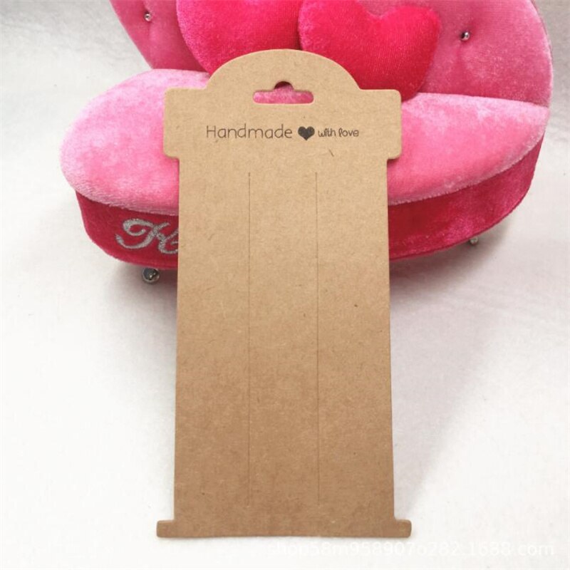 20pcs 16x8cm Hair Clip Bow Cardboard Display Card Labels Paperboard for Small Business Jewelry Stand Holder Packaging Organizing: WHITE
