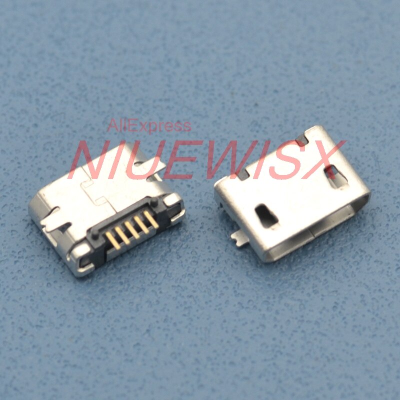50Pcs Micro USB Type B Female 5Pin SMT Socket Jack Connectors Port PCB Board For Mobile Phone Mini USB Charging Socket