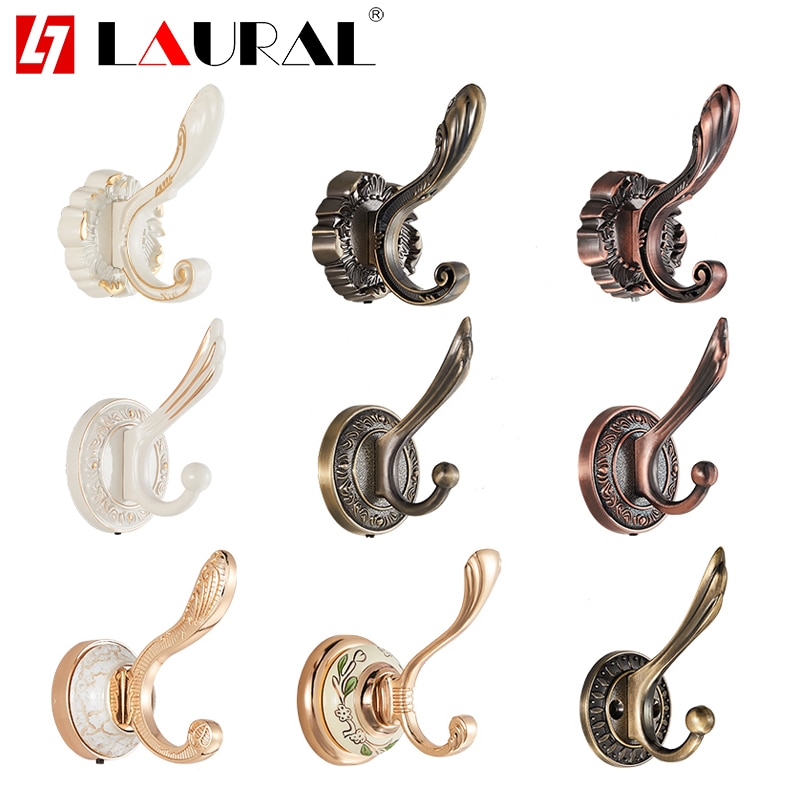 Europese Kleding Cap Enkele Haak Muur Opknoping Muur Schoen Kast Badkamer Keuken Muur Haken Enkele Hardware Metal Chrome Haak