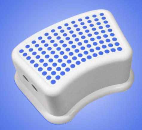 Extra Brede En Tall Baby Kids Stap Voet Kruk Met Verwijderbare Antislip Pads: Blauw