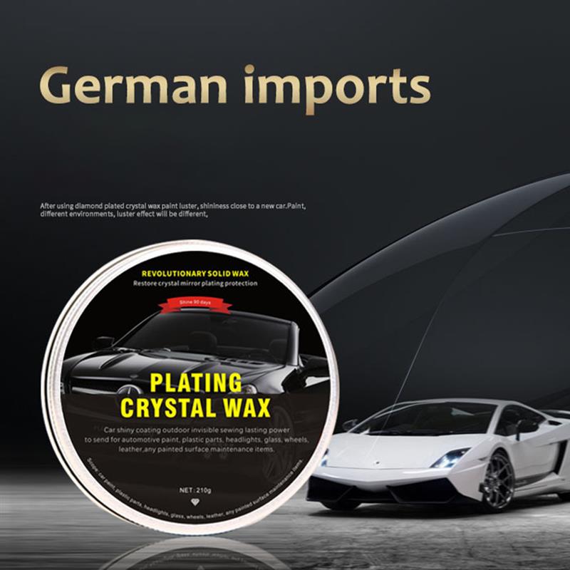 Set de chapado en cristal de cera para coche, cera Carnauba para pintura brillante, revestimiento de cuidado, pequeño reparador para arañazos, mantenimiento para coche