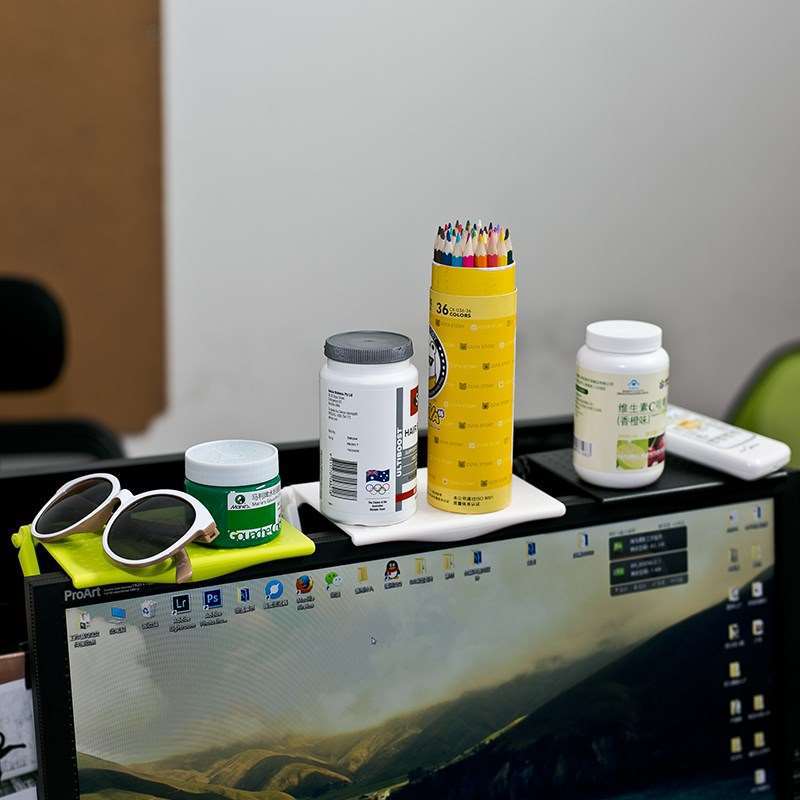 1PC Adjustable Screen Top Shelf Display Shelf Computer Monitor Riser Desktop Stand TV Rack Storage Desk