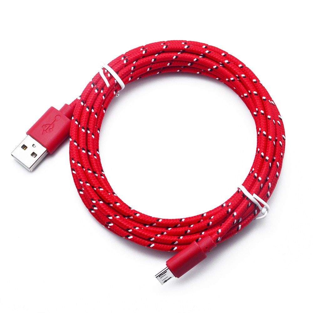 Micro Usb Snoep Kabels Voor Micro Usb Opladen Lader 1M Kabel Nylon Opladen Data Transfer Cord Voor Andriod Voor huawei Xiaomi