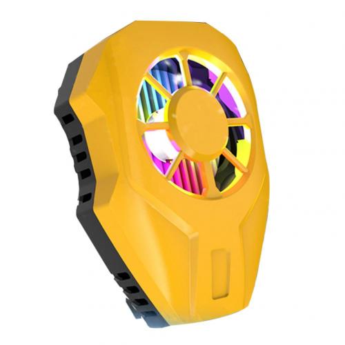 Nuovo Q9 portatile universale veloce cellulare gioco dispositivo di raffreddamento semiconduttore congelato radiatore ventola di raffreddamento per iPhone Samsung Huawei: Yellow