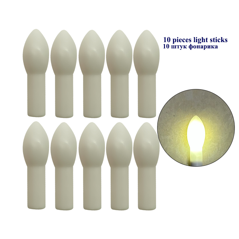10 Uds. Palos de luz para pesca en el océano, barra luminosa electrónica, palo de luz de mar, varilla eléctrica, herramienta de pesca sin batería: Borgoña