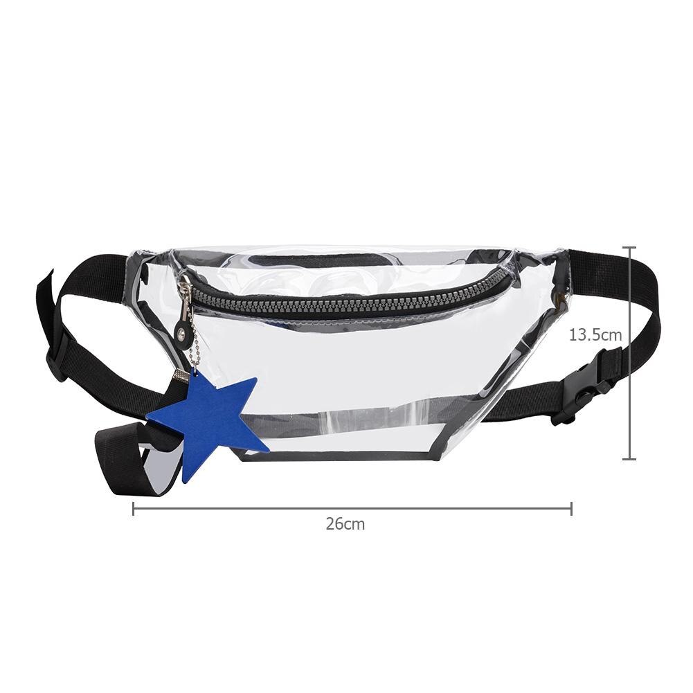 Clear PVC Transparent Fanny Pack For Women Waist Bag Girls Crossbody PVC Shoulder Bags Messenger Bags Bolsa Femenina