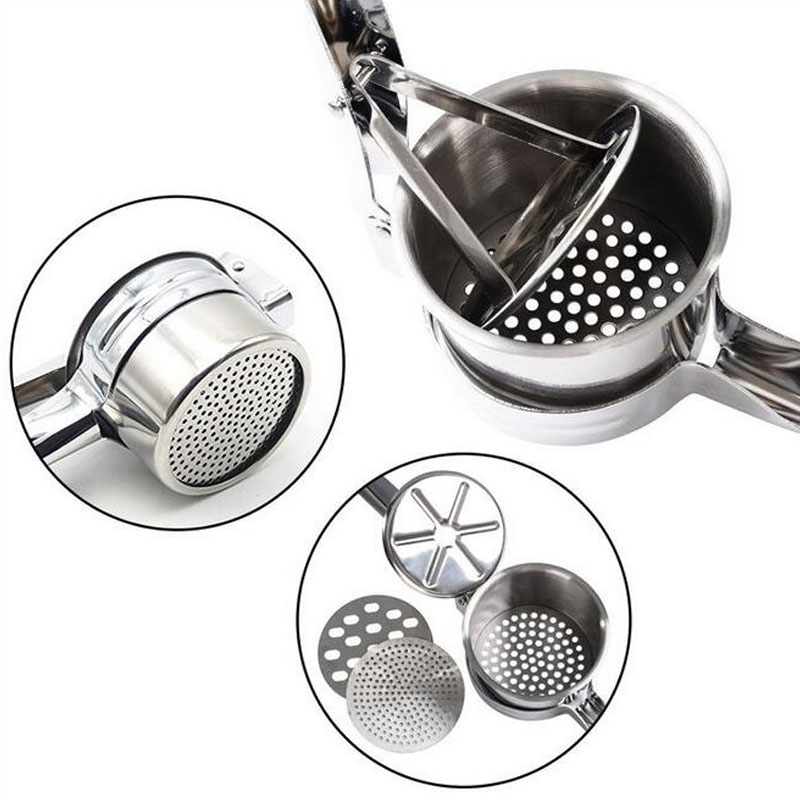 multi-functional stainless steel potato mashers/ juicer ressure mud puree vegetable fruit Vegetable Juicer press maker Tool