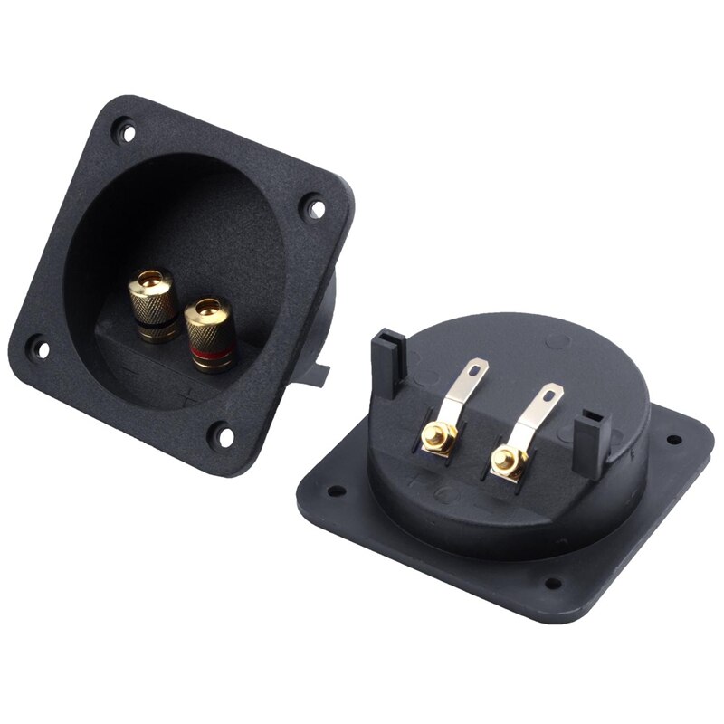 4 Uds caja de altavoz Terminal cuadrado tornillo conector caja de Subwoofer alambre