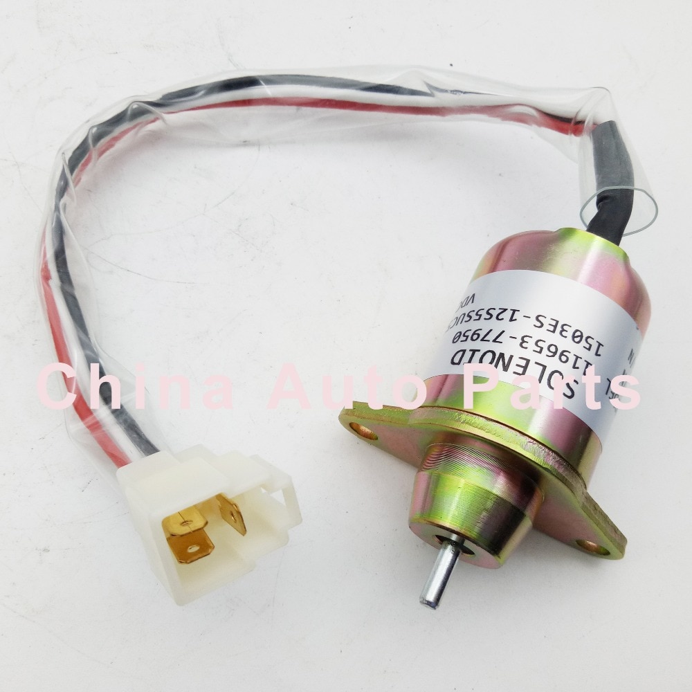 Fuel Shutoff Solenoid 1503ES-12S5SUC5S 119653-77950 119285-77950 12 volt for Engine
