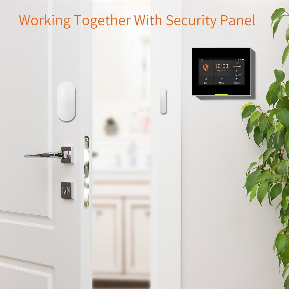 TAIBOAN Wireless 433mhz Window Door Sensor for Home Security System Panel Detect Door Open / Close Alarm Accessories EV1527