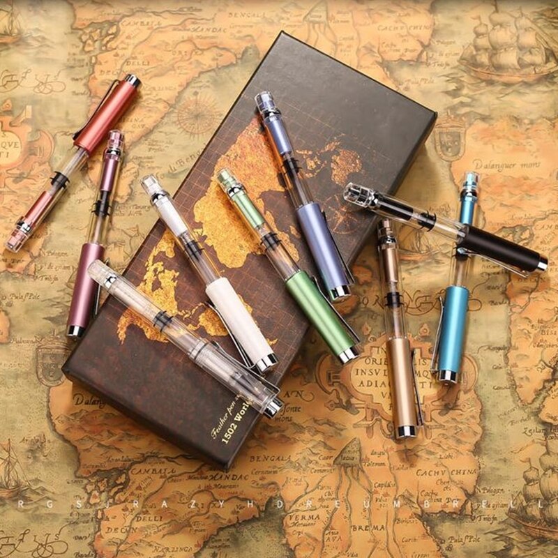 1pc White Calligraphy Pen Soft Hair Writing Brush Painting Drawing Watercolor Fountain Pen School Supplies Stationery