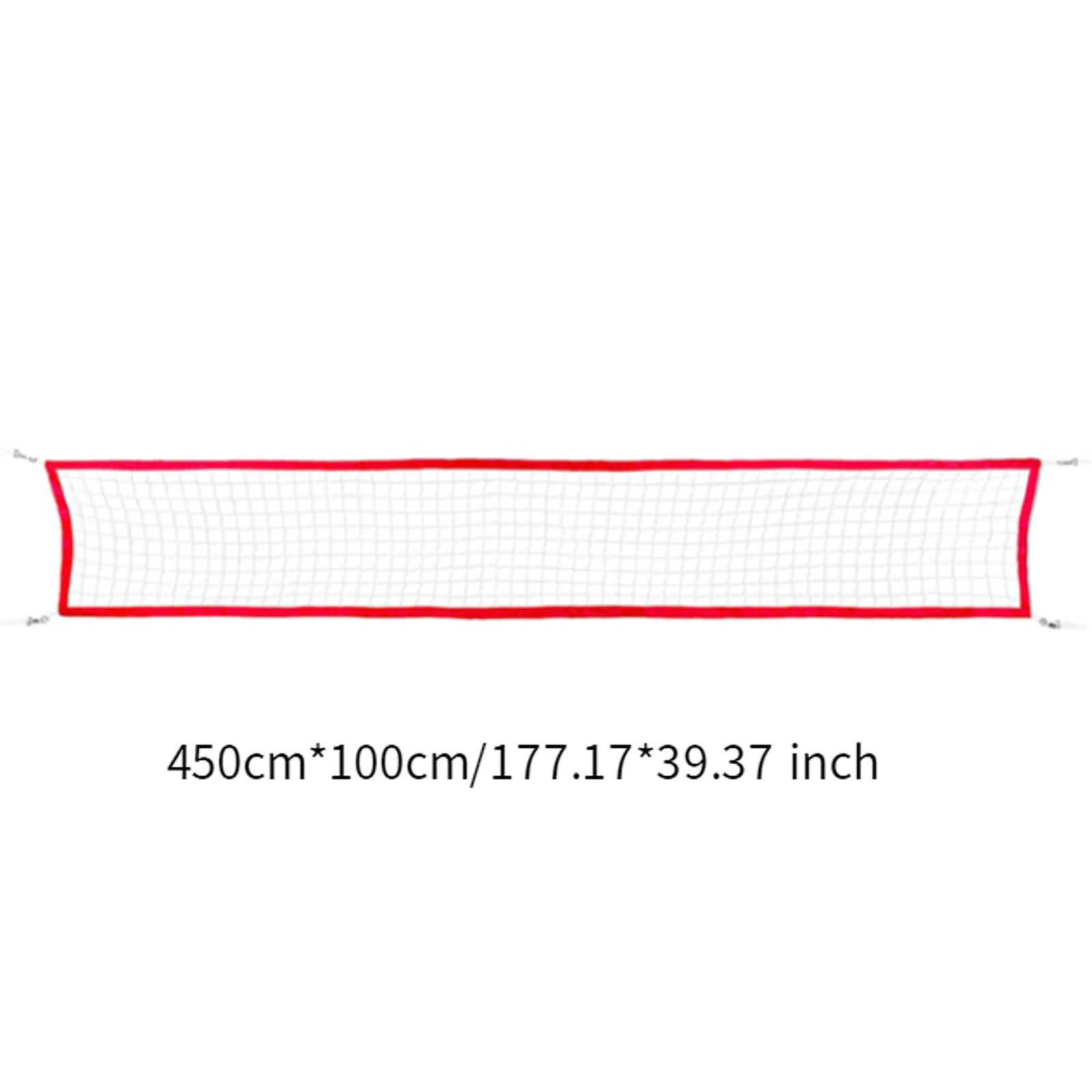 Red de voleibol suministros portátiles con bolsa de transporte red de entrenamiento plegable de 15 pies x 3 pies red de práctica para piscina interior al aire libre césped de playa