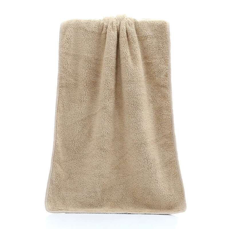 140*70cm Strong Absorbing Water Bath Super-sized Microfiber Soft Breathable Dog Towels For Golden Dogs Pet Towel Accessories: Brown / 70x140cm