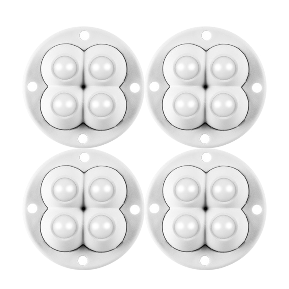 4-20pcs Self Adhesive Caster Wheels 360 Degree Load Bearing Swivel Universal Wheel Silent Non Perforated Furniture Base Roller: 4 inch / PURPLE