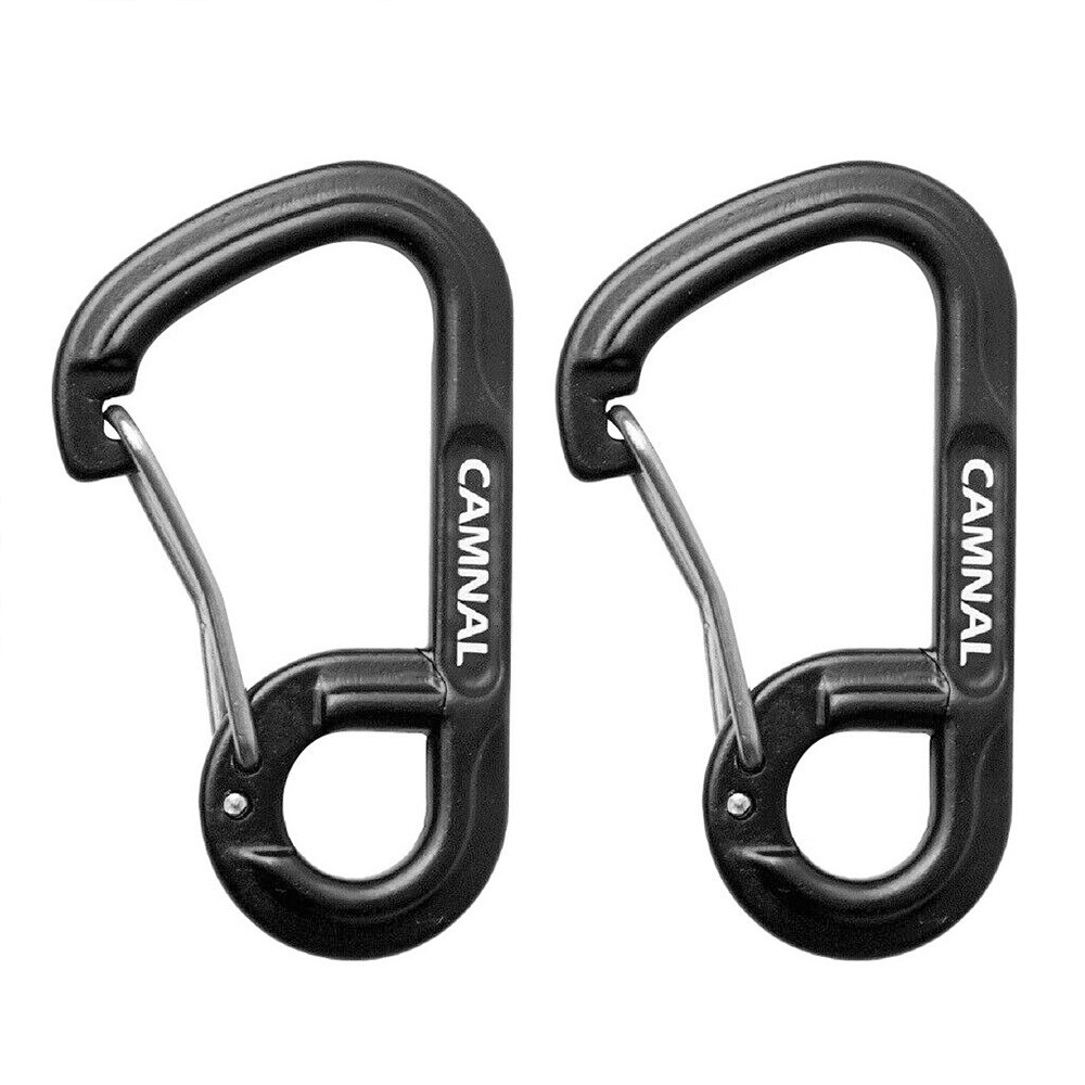 Aluminium Karbinhake D-ring - Clip Nyckelring för Camping & Vandring